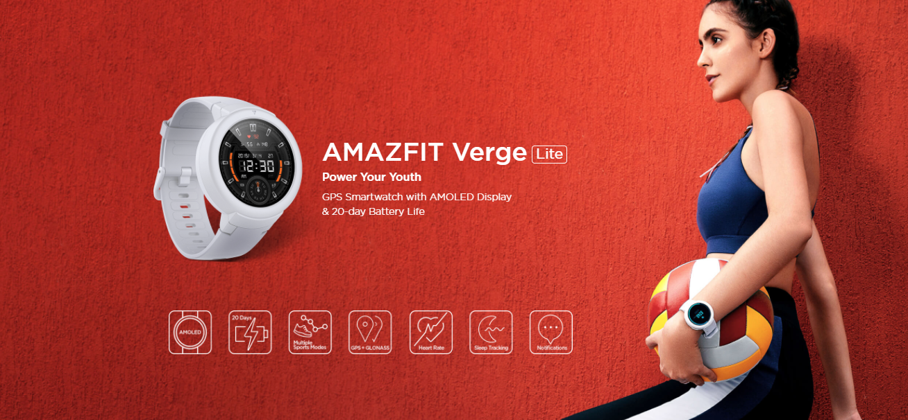 Features of the amazfit verge lite